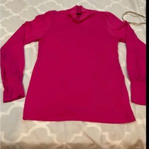 j crew womens pink Pullover Turtleneck sweater size medium